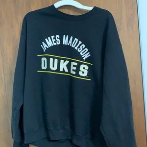 Simple black James Madison university sweatshirt